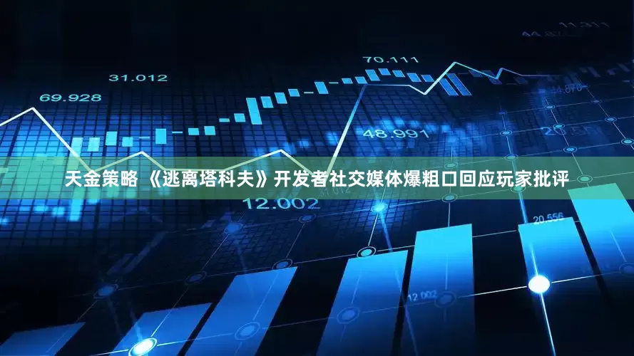 天金策略 《逃离塔科夫》开发者社交媒体爆粗口回应玩家批评